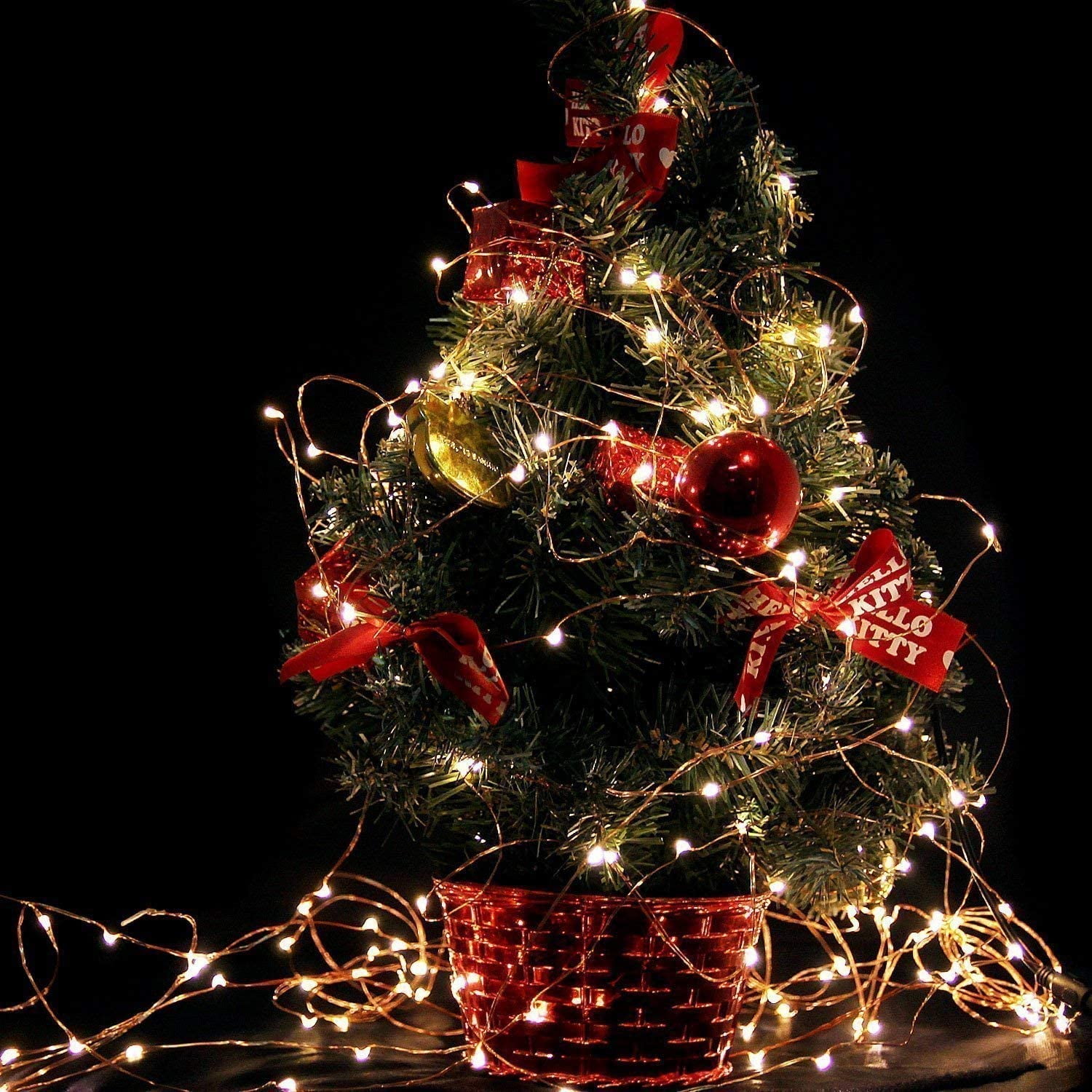 100 Light Indoor / Outdoor 33' Battery Operated LED String Light- Warm White 2 Pack