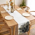 thumbnail image 3 of Black Grey Table Runner - 60 Inch Long, Kitchen Dining Table Runner Dresser Scarves, Vintage Gold Ink Floral Chinese Painting Farmhouse Decor for Coffee Tables Wedding Party Banquet, 3 of 8