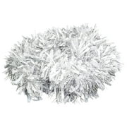 2m SILVER WHITE Luxury Deluxe Chunky Christmas Tinsel Garland Tree Decoration 120mm Width