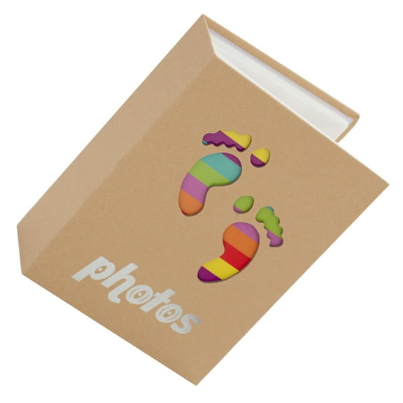 FONDOTIN Photo Album Baby Girl Photo Album Golden 1Pcs