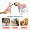 thumbnail image 7 of BT Bear Dog Elbow Protector Shirt, Dog Leg Recovery Suit for Prevent Licking Wound, Dog Shirt with Mesh Pad for Small Medium Large Dogs Pink XL, 7 of 7