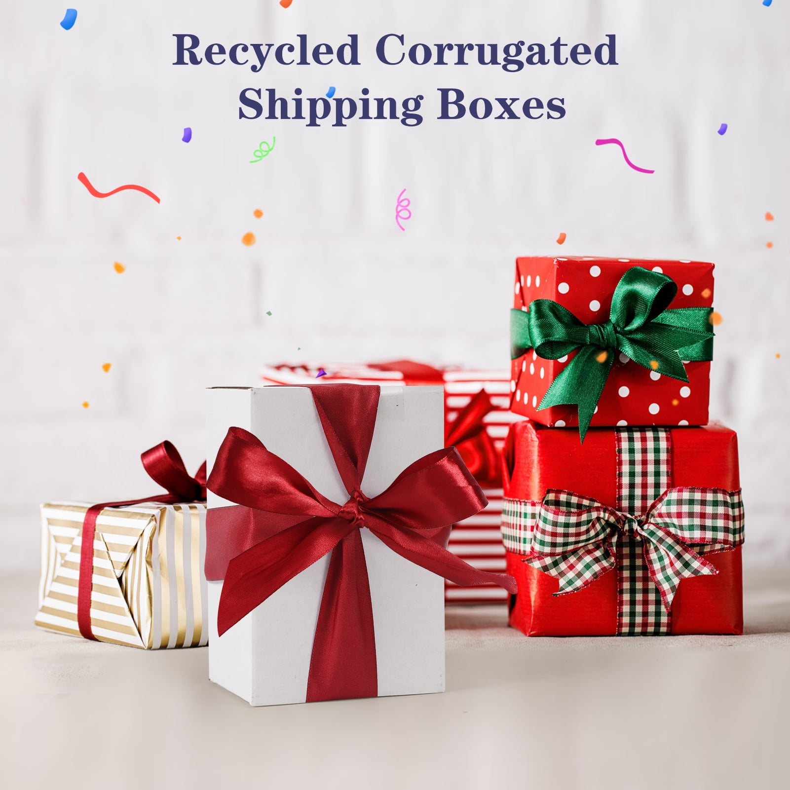 6x4x3 Shipping Boxes Set of 40, White Corrugated Cardboard Box for Small Business