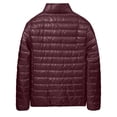 thumbnail image 4 of Men's Packable Puffer Jacket Lightweight Warm Winter Puffy Coats Windproof Insulated Jacket for Casual Hiking Travel Red 3XL, 4 of 4