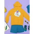 thumbnail image 3 of Unicorn With Balloons Hoodie Juniors -Image by Shutterstock,  Large, 3 of 4