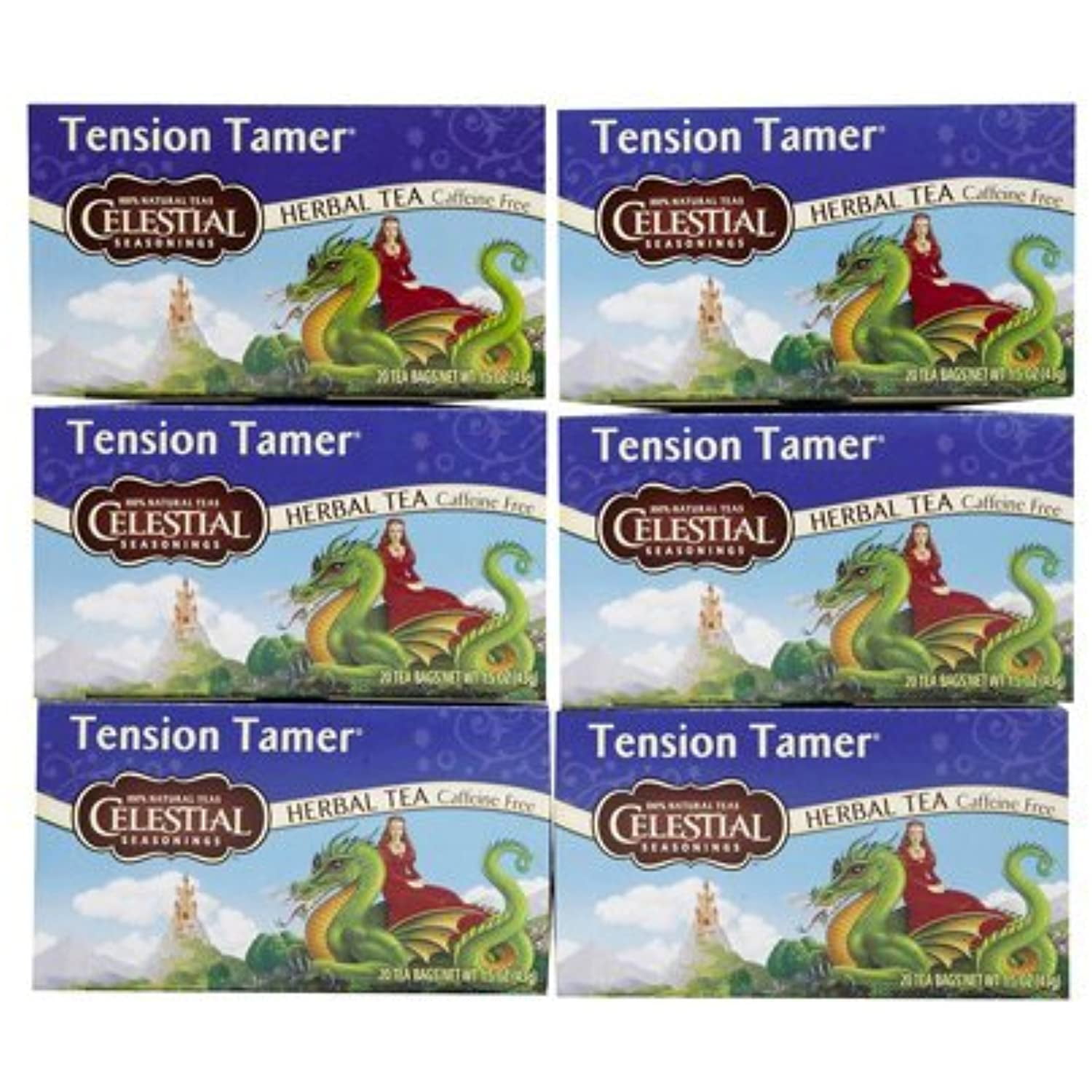 Celestial Seasonings Herbal Tea Tension Tamer Caffeine Free 20