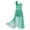Mint Green, variant on YONGHS Kids Flower Girls One Shoulder Romper Dress Chiffon Lace Ball Gown