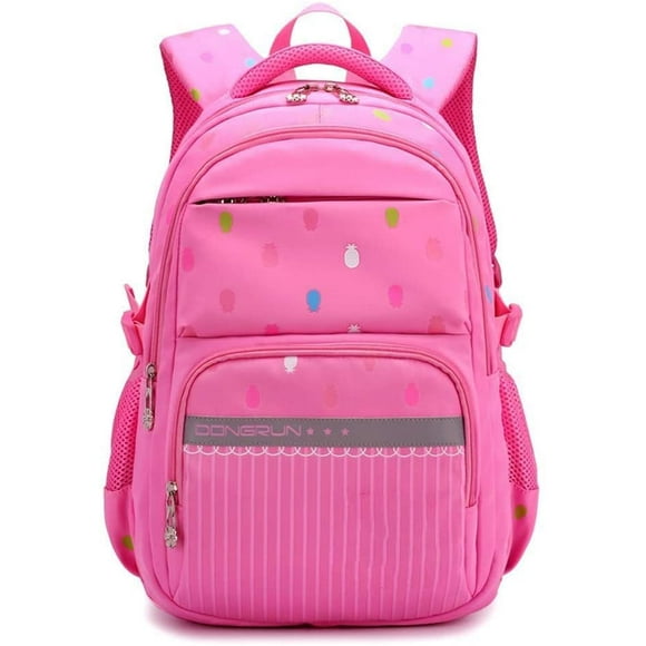 HSD Girls and Boys Backpacks for Elementary, Polk Dots School Bag for Kids Primary Bookbags