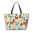 thumbnail image 2 of Hirioo Butterflies for Large Capacity Beach Travel Bag for Women Men Foldable Beach Bags, Ideal for Travel, Beach, Pool, Picnic, and Family Outings, 2 of 7