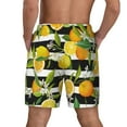 thumbnail image 2 of Lsque Mens Swim Trunks Orange and Lemon Pattern - Bathing Suit Compression Liner - Beach Swim Shorts Swimwear - (S-3XL) - Stretch Quick Dry -XX-Large, 2 of 9