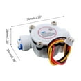 thumbnail image 4 of DN6 G 1/4" PE Water Meter Flow Sensor Counter 0.3-10L/min High Precision Indicator Dispenser Flowmeter J25 21 Dropshipping ,Durable Construction, 4 of 7