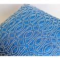 thumbnail image 4 of Cojines decorativos en azul rey, funda de almohada geométrica con diseño enrejado, 35 x 35 cm (14 x 14 pulgadas), funda de almohada cuadrada de seda, geométrica, moderna - Azul rey geométrico, 4 of 6