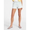 thumbnail image 3 of No Boundaries Women's Mid-Rise Denim Shorts, 3 in Inseam, Sizes 00-20, 3 of 3