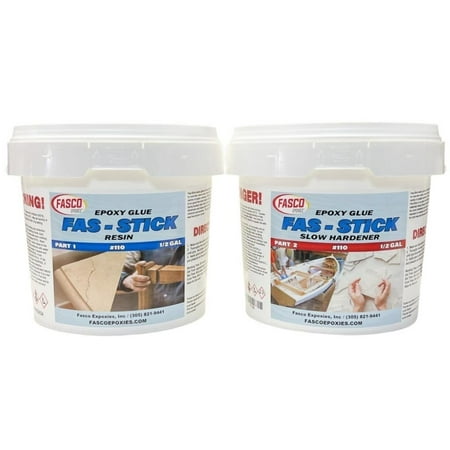 Fasco Epoxies Epoxy Glue Gallon Kit (Wood, Aluminum, Fiberglass)