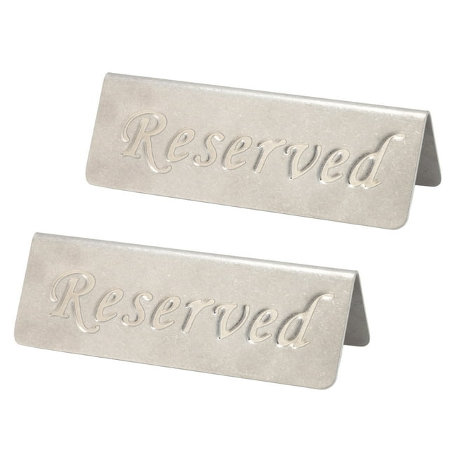 Panneau de Table Réservé, Simple Panneau Réservé Processus de Moulage Intégré en Acier Inoxydable pour les Restaurants pour les Bars