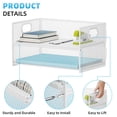 thumbnail image 2 of Organizador de Papel Marbrasse de 2 Niveles con Malla y Asa - Blanco, 2 of 6