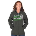 thumbnail image 4 of Save Planet Go Green Love Earth Day Zip Up Hoodie Men's Women's Brisco Brands 4X, 4 of 6