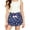 Navy2, variant on Girls Front Bow Pleated Printed Shorts Elastic Back Waist Multi Pattern Lightweight Loose Kids Summer Casual Shorts(Navy2,11-12 Years)