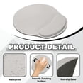 thumbnail image 3 of Uxcell Ergonomic Mouse Pads, Gel Mouse Pads with Wrist Rest Support Memory Foam Computers Mat with Non-Slip Base Light Grey, 3 of 7