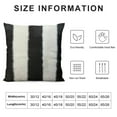 thumbnail image 5 of ONETECH  Black and White Throw Pillow Covers,Soft Faux Rabbit Fur Back,Square Decorative Cushion Cases with Zipper,Modern Home Decor for Couch,Bed, 5 of 5