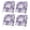 Purple, variant on Outdoor Patio Cushion Covers 4 Pack Grey Palm Leaf Patio Chair Cushion Covers with Ties and Zipper Waterproof Outdoor Seat Cushion Covers for Patio Furniture 22"x20"