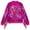 Hot Pink, variant on Sequin Jackets Girls Long Sleeve Zip Up Jacket for Shiny Personality Clothes,4-6 Years