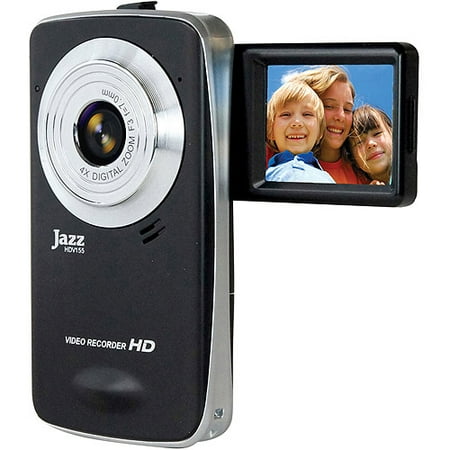 Jazz HDV155 Black 5MP HD Camcorder, 1.8" LCD Display