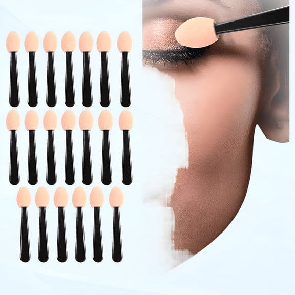 BPPEG 20 PCS Eyeshadow Sponge Applicators, Disposable Eye Makeup Brushes