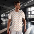 thumbnail image 3 of Wukai Hand Drawn Snake Print Men's Short-Sleeved Mesh T-Shirt,Quick-Dry Short Sleeve Workout T-Shirt-, 3 of 8