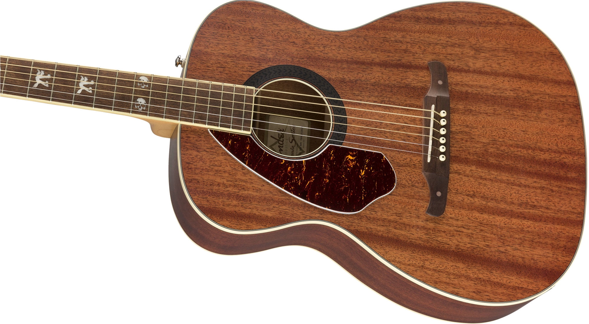 Fender Tim Armstrong Hellcat Acoustic Guitar, Left Handed - Natural w/ Strap
