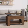thumbnail image 1 of vidaXL Coffee Table Brown Oak 101x49x52 cm Engineered Wood, 1 of 5