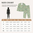 thumbnail image 4 of Honeii Rabbit And Chick print Women's Pajama Sets Long Sleeve Button Down Sleepwear Nightwear Soft Pjs Lounge Sets-XX-Large, 4 of 7