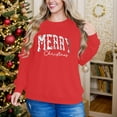 thumbnail image 5 of Ounisa Christmas Sweatshirts for Women Tis the season Christmas Outfits Merry Christmas Lightweight Pullover Christmas Tree Christmas Gifts Merry Christmas Letter Graphic Tops, 5 of 7