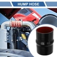 thumbnail image 2 of Unique Bargains 1 Set 76mm/2.99" ID 127mm Length Black Red Silicone Hose with Clamps Hump Hose Universal, 2 of 7