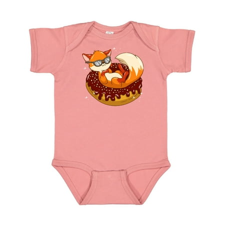 

Inktastic Fox Funny Donut Lover Gift Baby Boy or Baby Girl Bodysuit