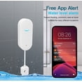 thumbnail image 3 of sensor de nivel de agua inalámbrico con alertas de aplicación y monitor remoto, detectores de agua y alarmas para el hogar, sótano, detector de fugas con sensor de agua WiFi (2 piezas) XianweiShao 8390615131278, 3 of 5