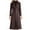 *Coffee, variant on ClodeEU Women's Wool Blend Overcoat With Pockets,Long Notched Lapel Coat ,Elegant Fall Winter Overcoat Coffee,Womens Plus XXXXXL