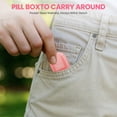 thumbnail image 6 of Pill Organizer 2 Times a Day, 7 Day Pill Box AM PM, Weekly Daily Medicine Organizer for Travel, Medication Container for Vitamins & Supplements (Light Pink), 6 of 7