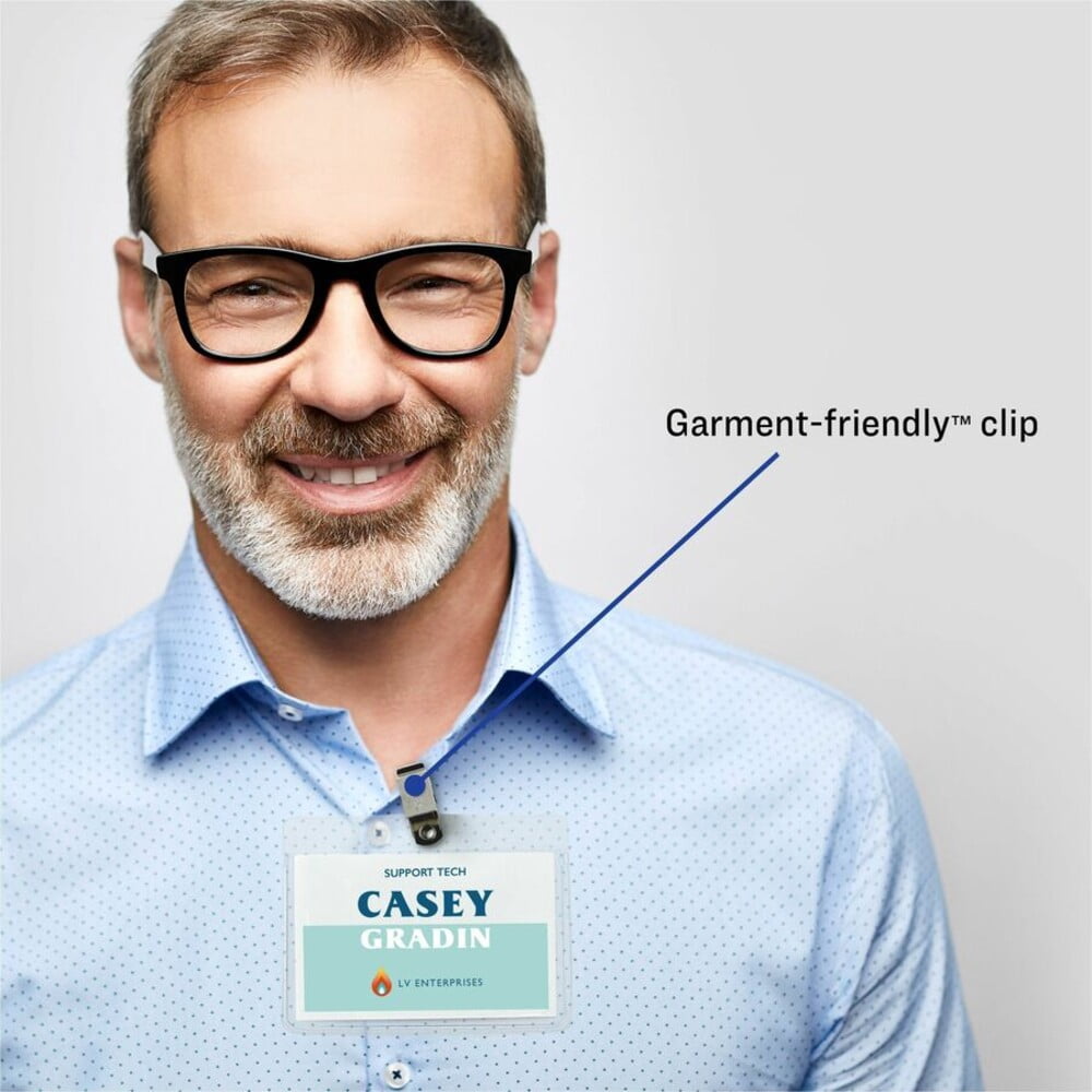 Avery Name Badges with Clips, 2.25" x 3.5", 100 Badges (74461)