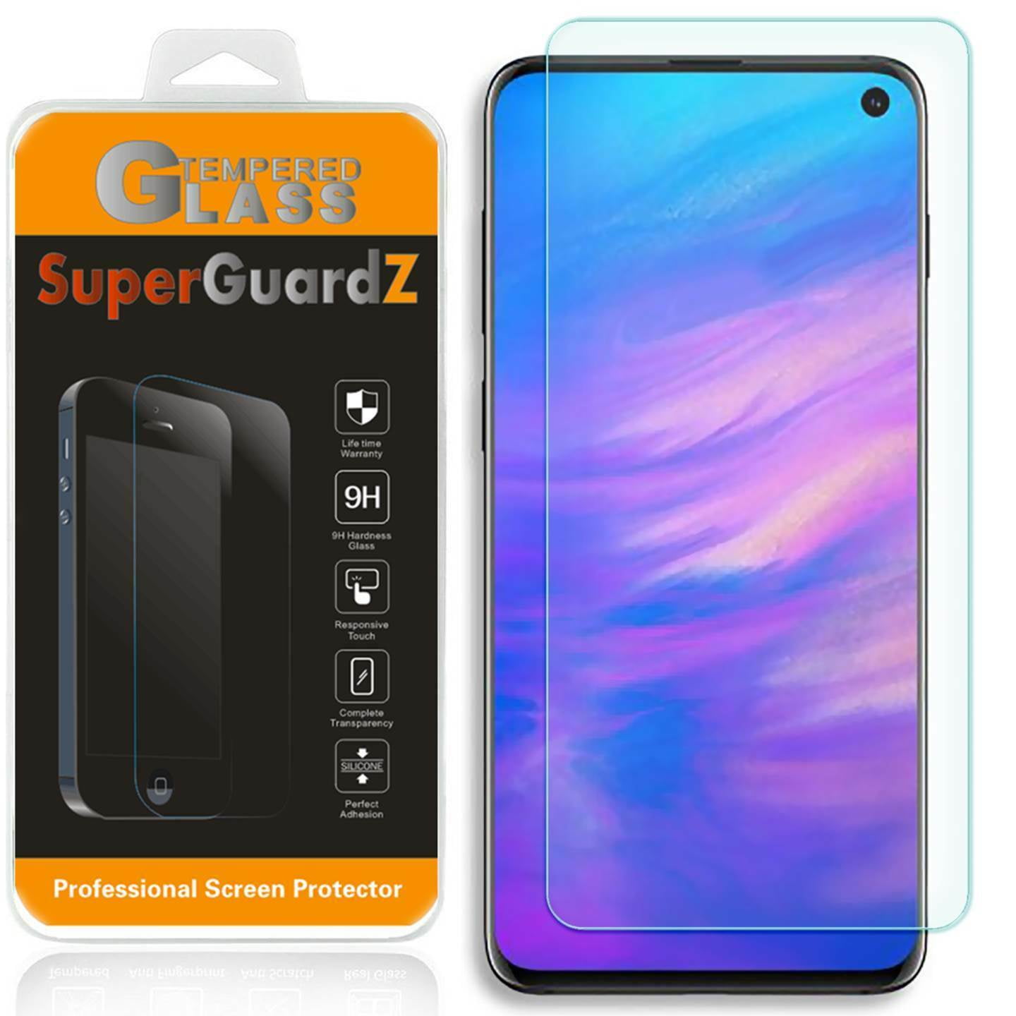 For Samsung Galaxy S10e [NOT For Samsung S10] - SuperGuardZ Tempered Glass Screen Protector, 9H, Anti-Scratch, Anti-Bubble, Anti-Fingerprint
