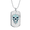 Military Chain (Gold), variant on Calavera Mexican Sugar Skull 41 Colored Dog Tag Necklace Stainless Steel 24" Chain Silver Tone or Gold Tone