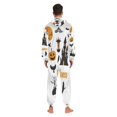 thumbnail image 7 of IAUYY Unisex Adult Onesie Pajamas Ultra-Soft Crystal-Soft Fabric, Halloween Adult Onesie Pajamas Adults,With a Zipper Plus Size Onesie Pajamas, Flying Crows, 7 of 7
