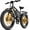 GM8 Black, variant on Fat Tire Dirt Bike for Adults, Dual Motor AWD 45MPH Bicycles 52V 25AH Removable Battery, 26" Full Suspension 7-Speed UL2849