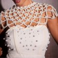 thumbnail image 1 of Handmade jewelry imitation pearl chest ornaments clothing accessories hollow body chain ex, 1 of 2