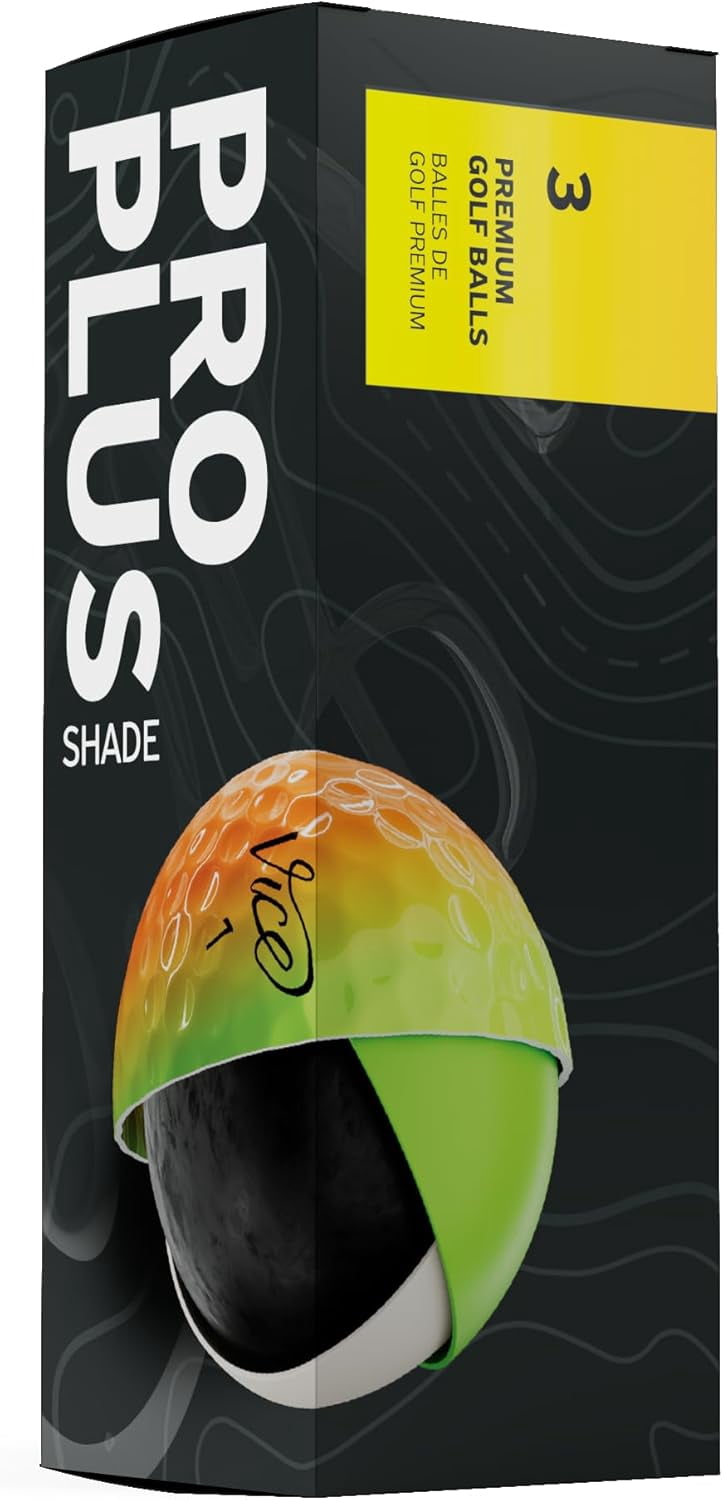 Vice Pro Plus Golf Balls (2025 Model) Shade Yellow Orange