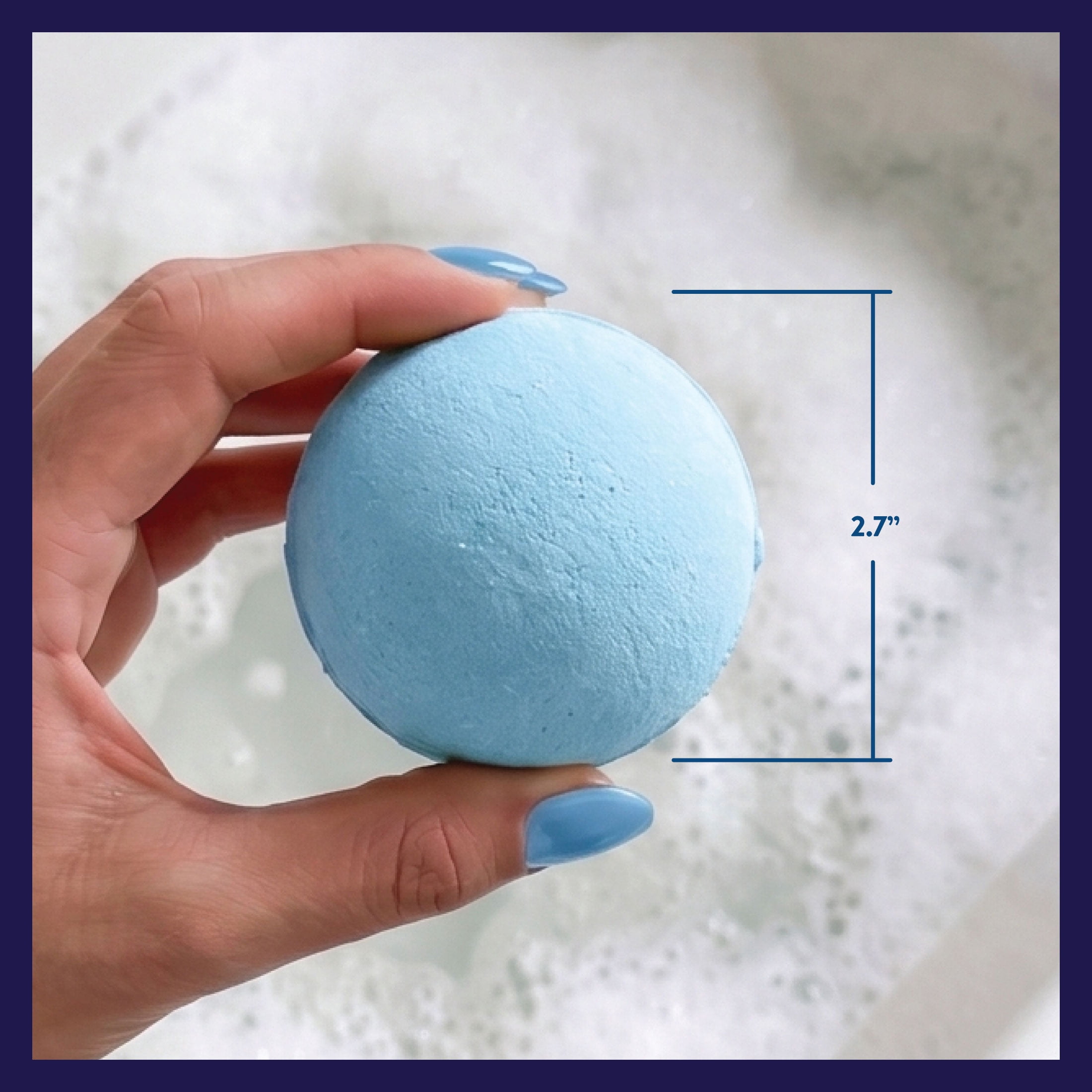 Glam & Beauty Blue Cotton Candy Bath Bomb with Hidden LED Light Surprise – Color Changing Glow Bath Fizzy for Kids 4+, Spa-Like Moisturizing Bath Experience