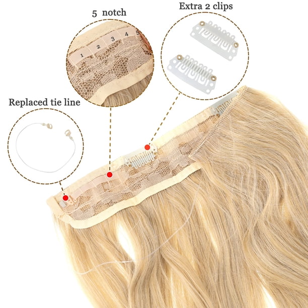 Sonducket Clips más pequeños, extensiones de cabello rizado de mayor impacto para mujeres, cabello sintético para mujeres, Clip en el cabello Accesorio para el cabello 【22/613】
