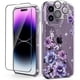 thumbnail image 1 of Funda OKP para iPhone 14 Pro Max 6.7" Floral Morada Set 3 en 1, 1 of 9