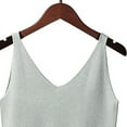 thumbnail image 4 of adviicd Tummy Control Shapewear Women's Sleeveless Tank Top Form Fitting Scoop Neck Ribbed Knit Basic Cami Shirts(Gray,One Size), 4 of 4