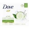 Dove go fresh Beauty Bar for Softer Skin Cucumber and Green Tea MoreMoisturizing than Bar Soap 3.75 oz, 8 Bar