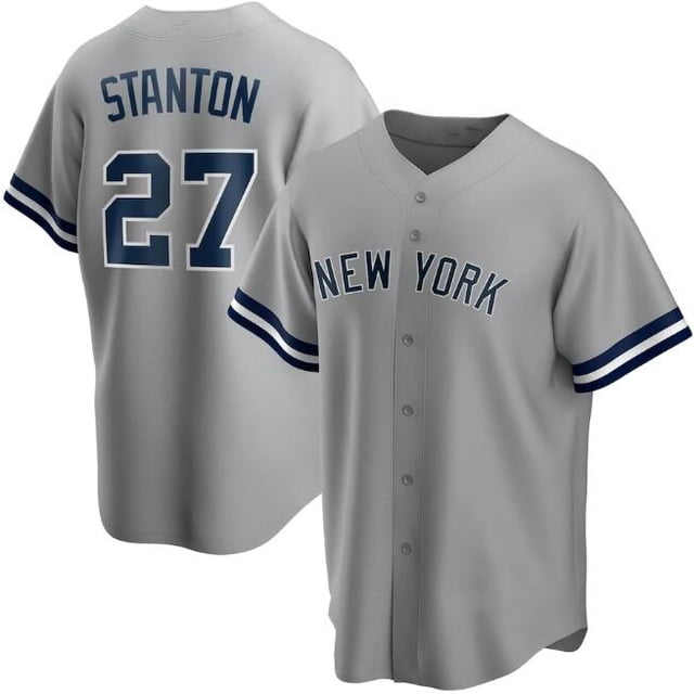 Baseball Jersey Yankees #99 Judge 2# Jeter 45# 27# Copy Player Name Jersey -WEVALLEY